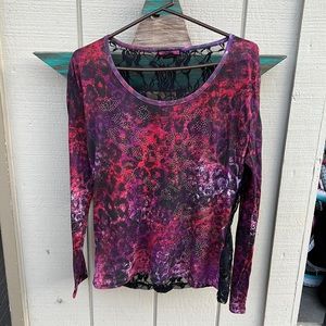 Rock & Roll Cowgirl lace shirt  XL